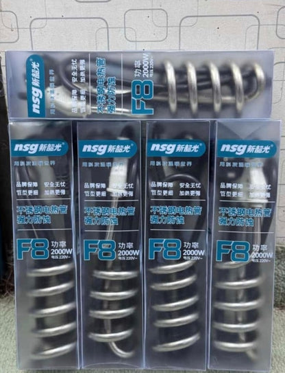 2000W Shockproof Water Heating Rod NSG F8 | Fast Bucket Heater for Bath, Kitchen & Home Use