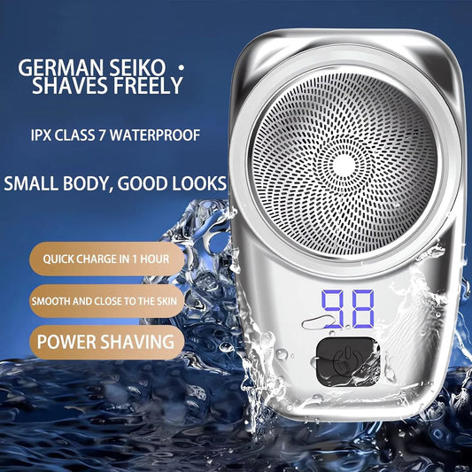 Mini Portable Electric Shaver for Men | 6-Blade USB Rechargeable Pocket Razor
