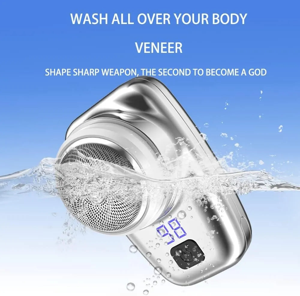 Mini Portable Electric Shaver for Men | 6-Blade USB Rechargeable Pocket Razor