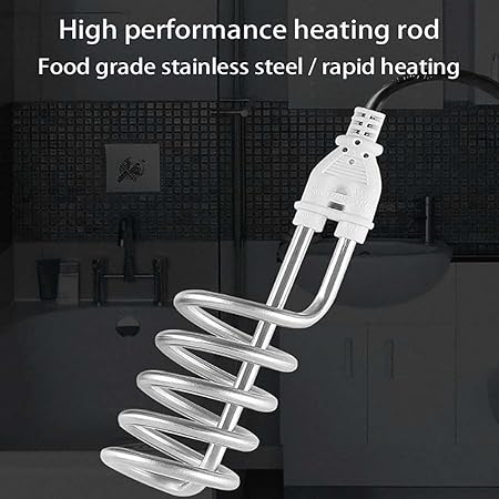 2000W Shockproof Water Heating Rod NSG F8 | Fast Bucket Heater for Bath, Kitchen & Home Use