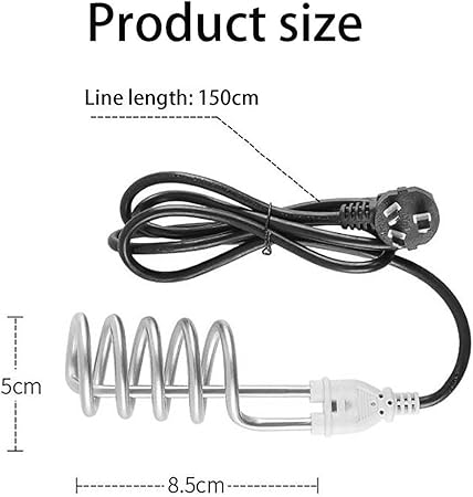 2000W Shockproof Water Heating Rod NSG F8 | Fast Bucket Heater for Bath, Kitchen & Home Use