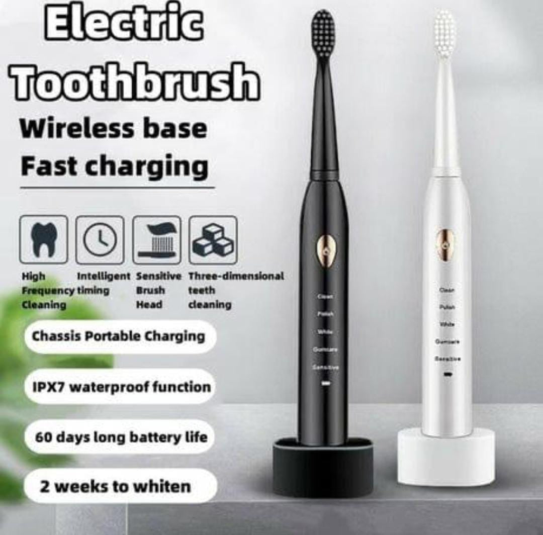 Smart Electric Toothbrush for Adults & Kids | 5/6 Modes, Rechargeable, Waterproof