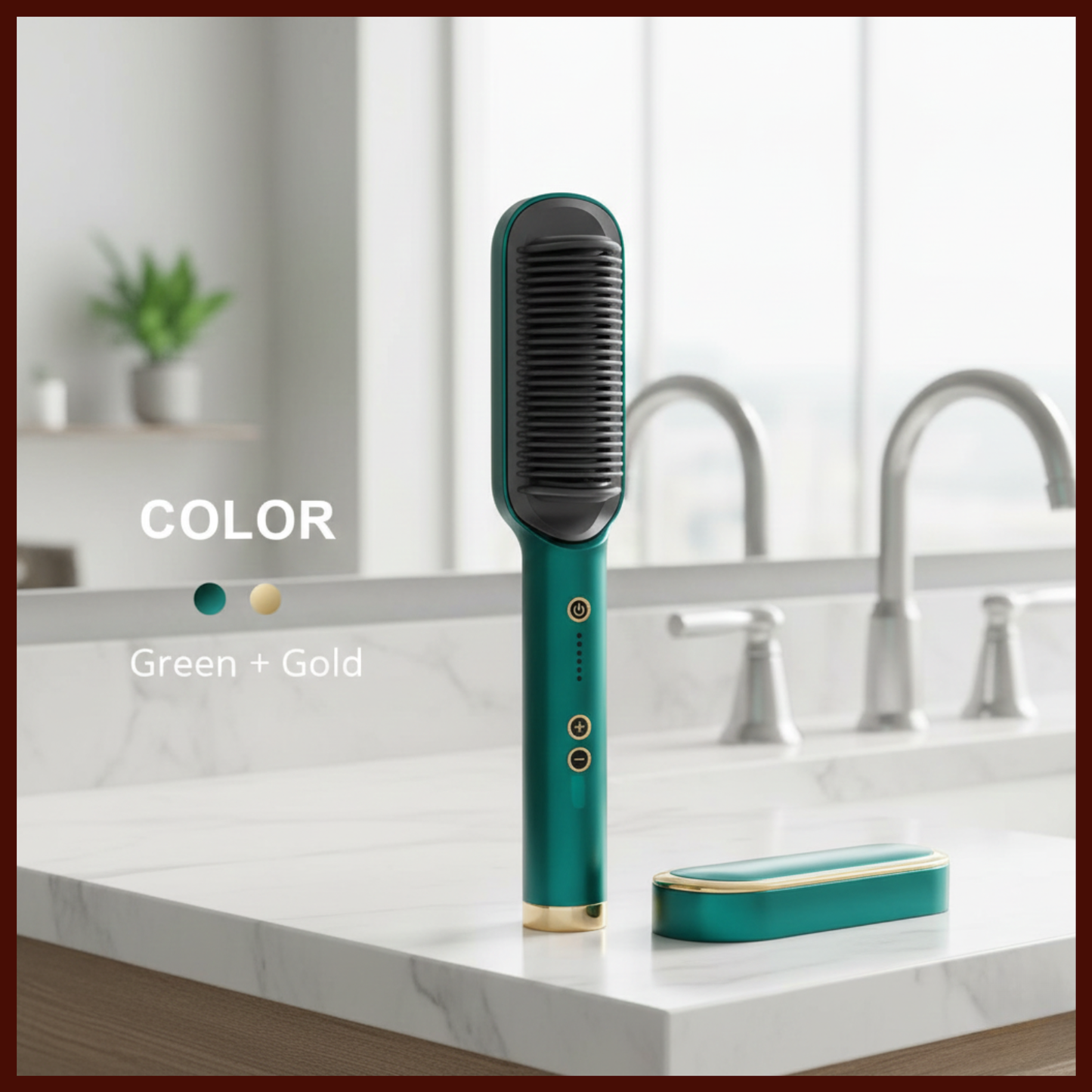 Electric Hair Straightener Brush | Fast Hair Styling Tool