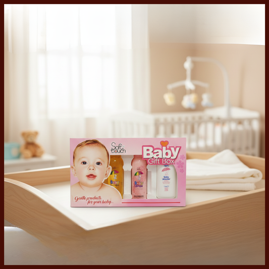 Soft Touch Baby Care Gift Set (4-Pack) | Baby Shampoo, Oil & Lotion 50ml