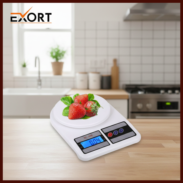 EXORT 10kg Digital Kitchen Scale – Food, Fruit, Vegetable & Jewelry Weighing Machine