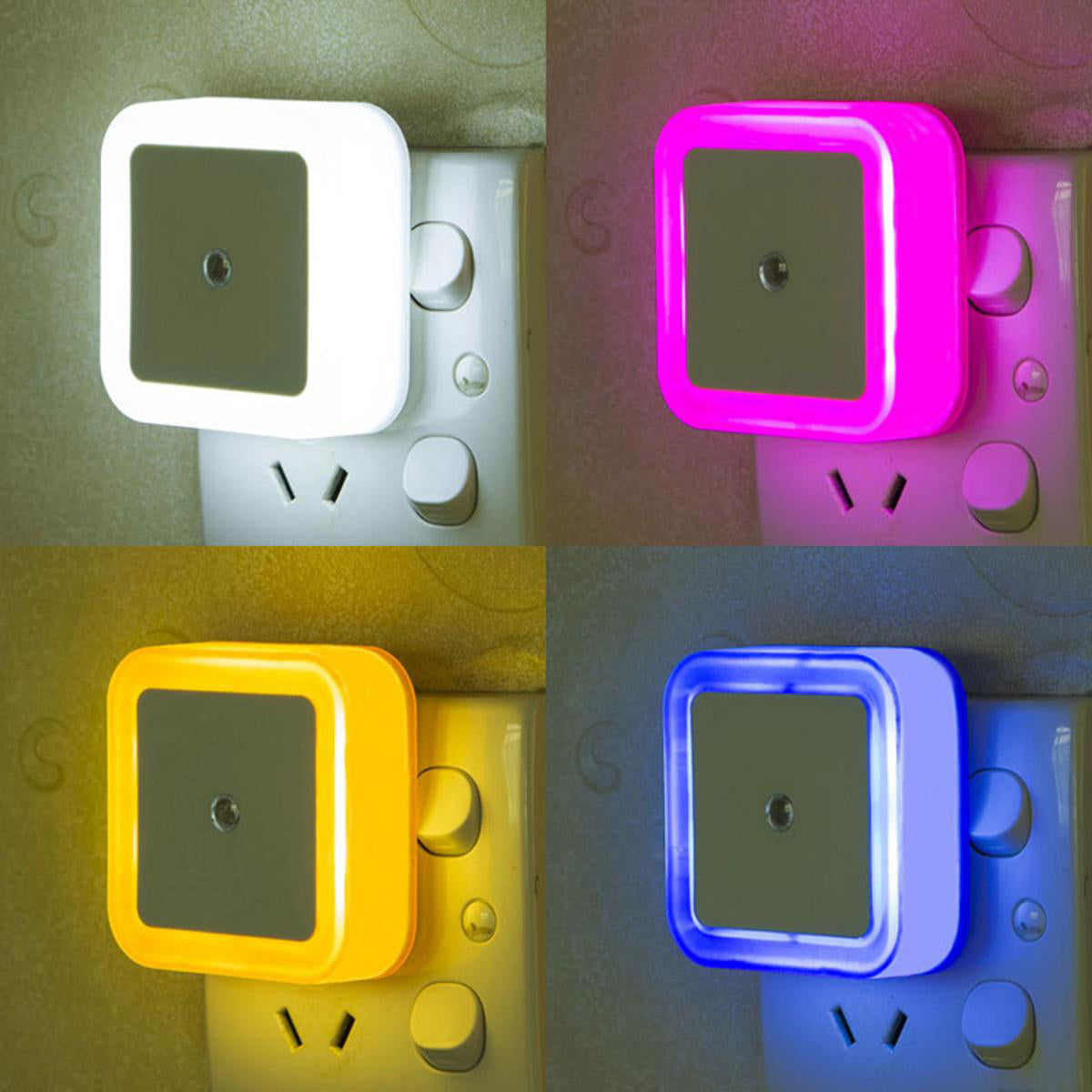 Sensor LED Night Light with Auto ON/OFF – Energy-Saving Soft Brightness Lamp for Bedroom, Kids Room & Hallways