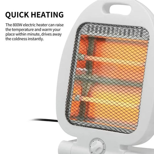 Portable Foldable Room Heater | Fast Heating, Low Power Use & Safety Switch (300W/600W/800W)