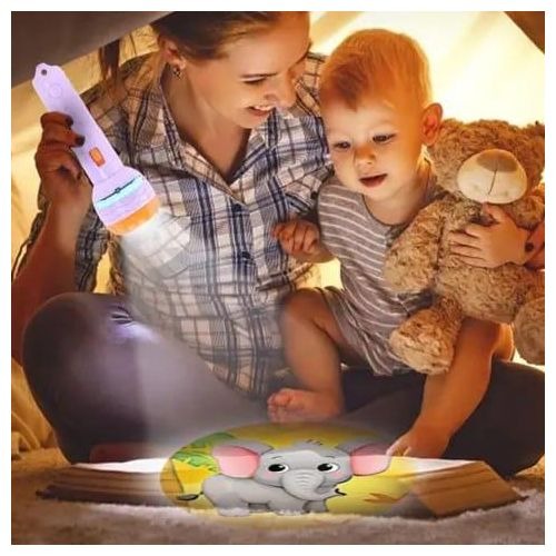 3-Slide Projector Flashlight Torch | Kids Educational Night Light Toy
