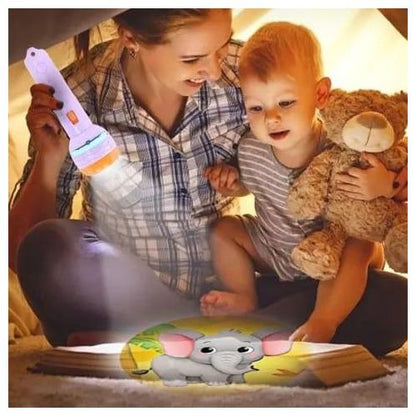 3-Slide Projector Flashlight Torch | Kids Educational Night Light Toy