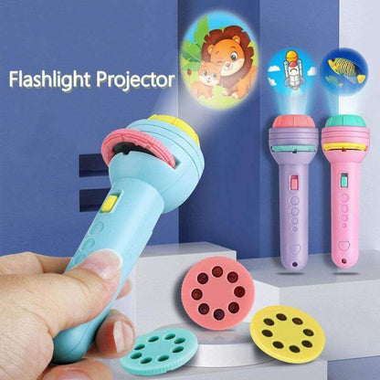 3-Slide Projector Flashlight Torch | Kids Educational Night Light Toy