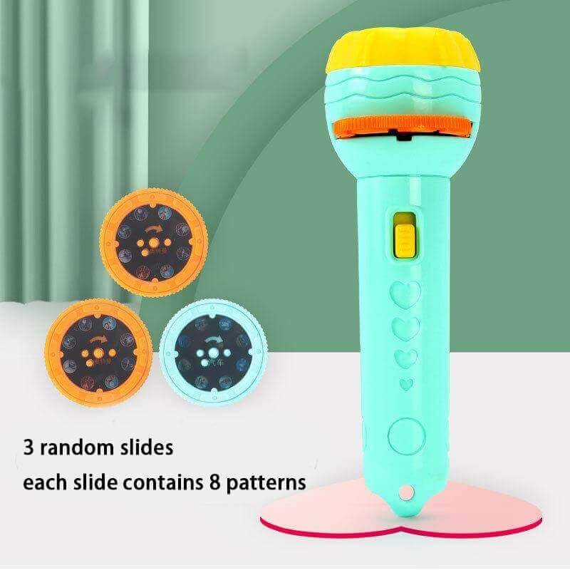 3-Slide Projector Flashlight Torch | Kids Educational Night Light Toy