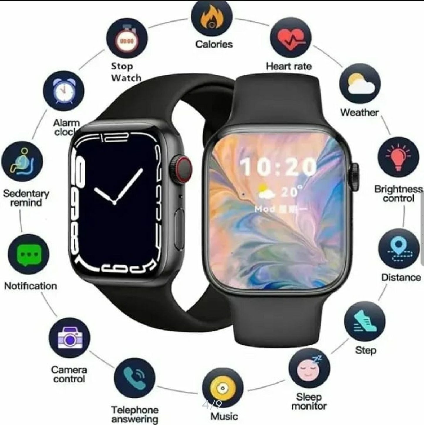 i10 Pro Max Smart Watch Series 9 | 49mm HD Display | Bluetooth Calling