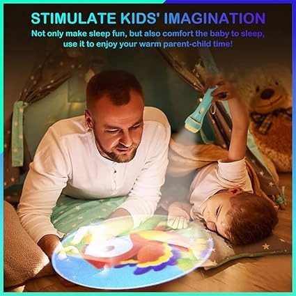 3-Slide Projector Flashlight Torch | Kids Educational Night Light Toy