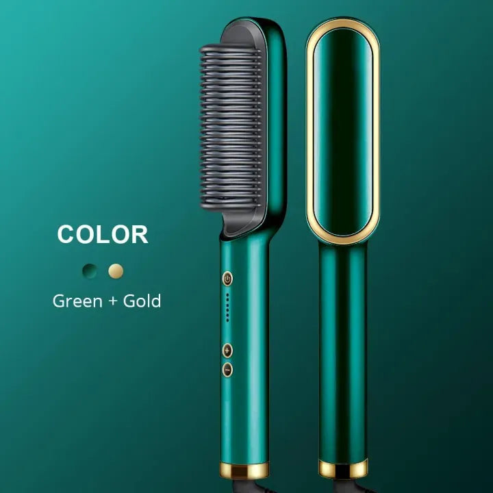 Electric Hair Straightener Brush | Fast Hair Styling Tool