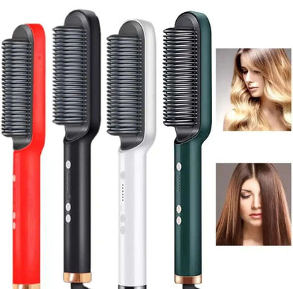 Electric Hair Straightener Brush | Fast Hair Styling Tool