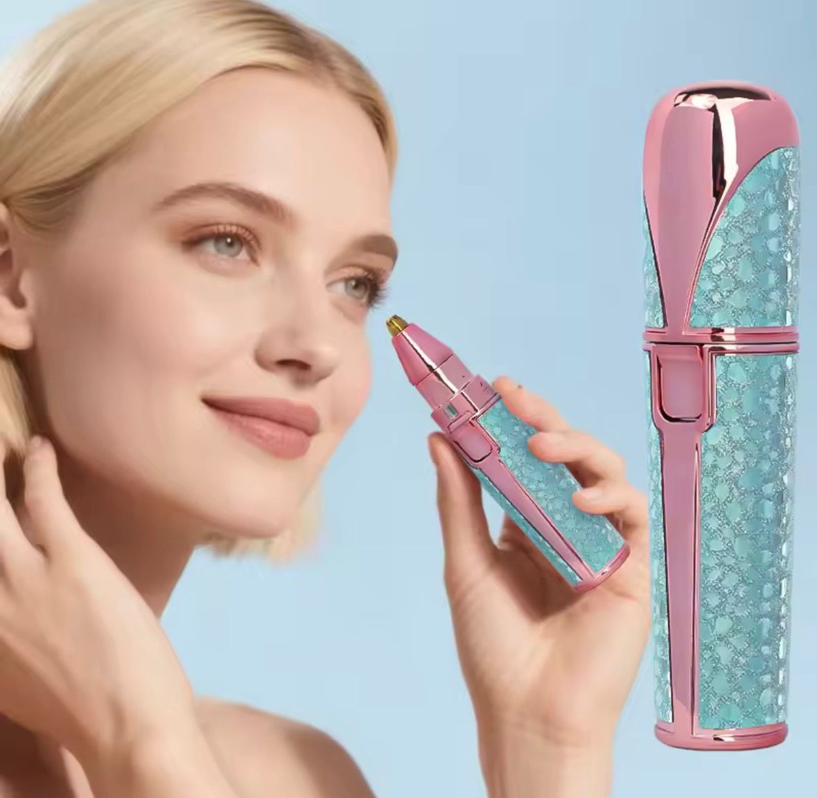 Beauty 2-in-1 Electric Eyebrow Trimmer & Facial Hair Remover for Women