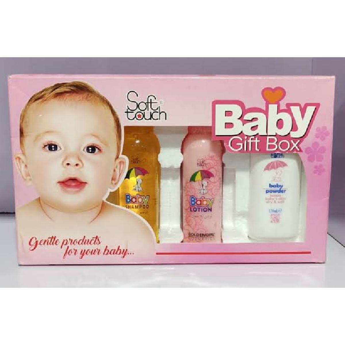 Soft Touch Baby Care Gift Set (4-Pack) | Baby Shampoo, Oil & Lotion 50ml