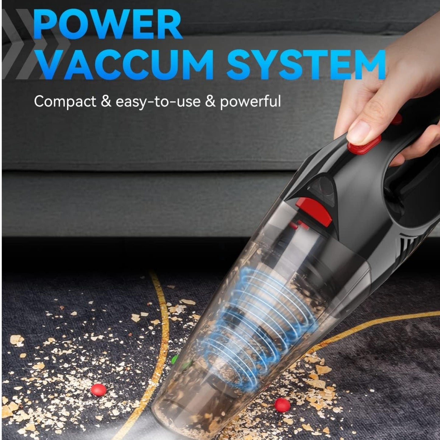 Wireless Car Vacuum Cleaner 4 in 1 | Powerful Suction