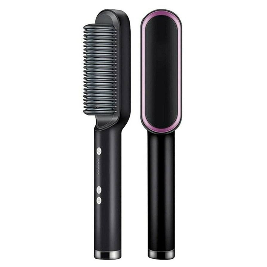 Electric Hair Straightener Brush | Fast Hair Styling Tool