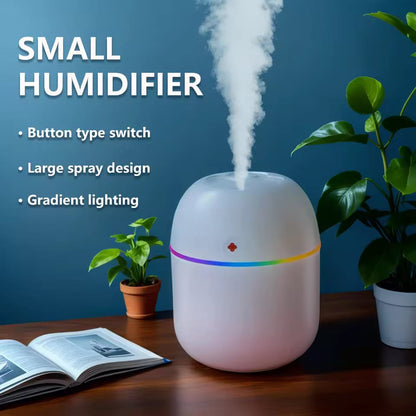 Mini USB Air Humidifier – Silent Cool Mist & LED Night Light for Home, Car & Office