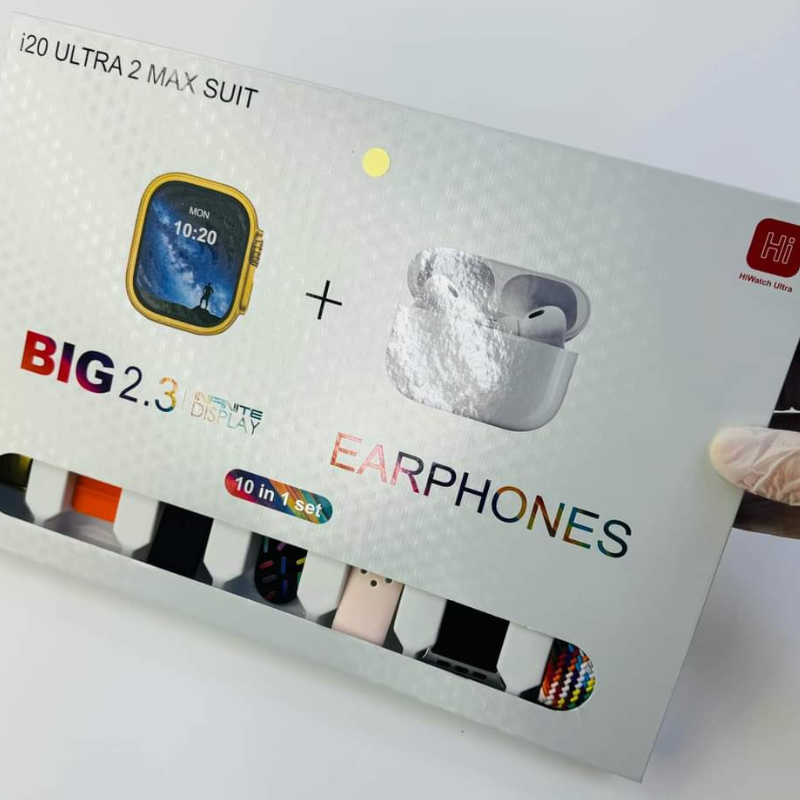 I20 Ultra Smart Watch with AirPods | Bluetooth Calling & Fitness