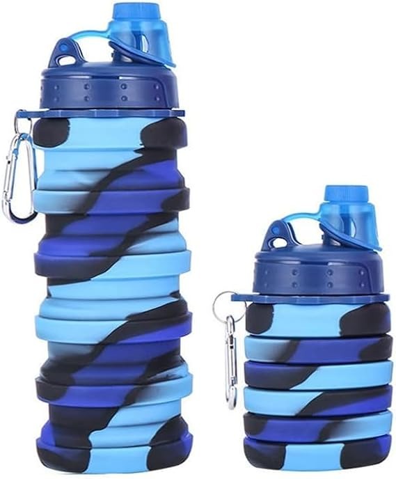 UltraSlim Foldable Silicone Water Bottle | Collapsible Travel Bottle