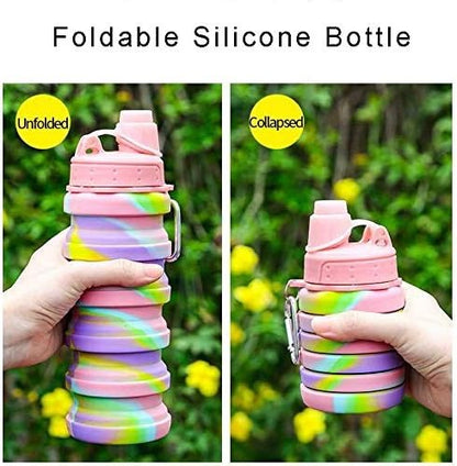 UltraSlim Foldable Silicone Water Bottle | Collapsible Travel Bottle