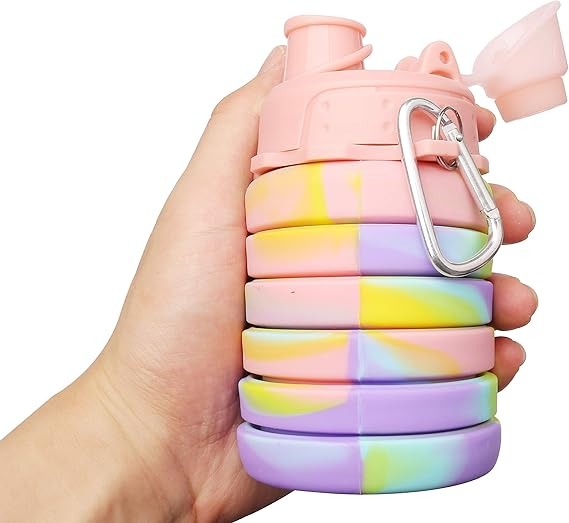UltraSlim Foldable Silicone Water Bottle | Collapsible Travel Bottle