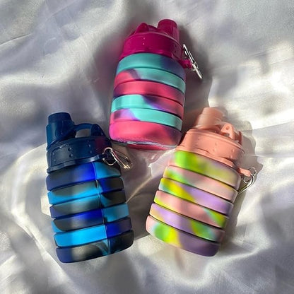 UltraSlim Foldable Silicone Water Bottle | Collapsible Travel Bottle