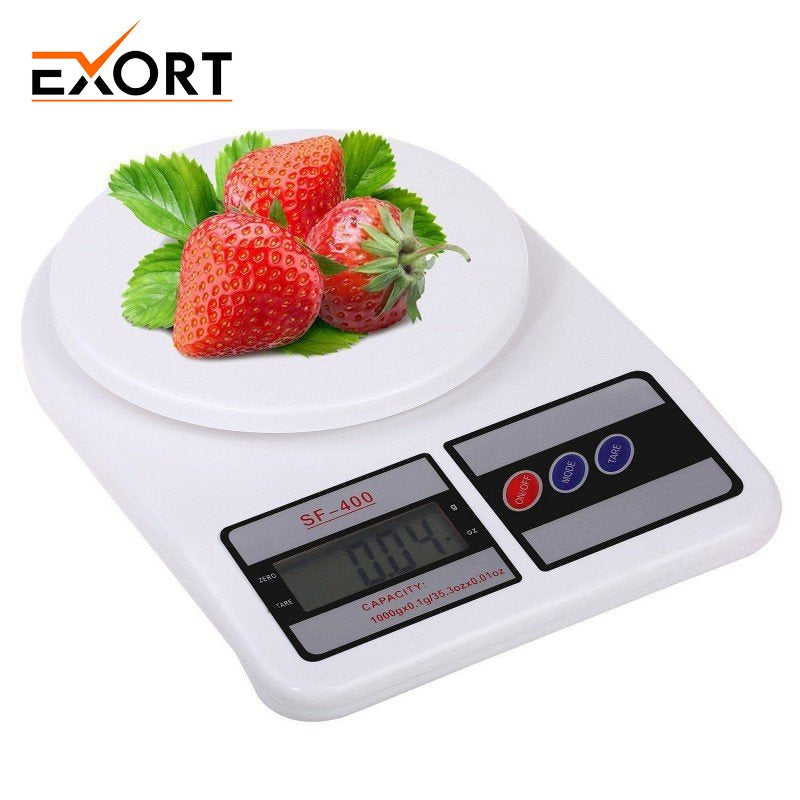EXORT 10kg Digital Kitchen Scale – Food, Fruit, Vegetable & Jewelry Weighing Machine