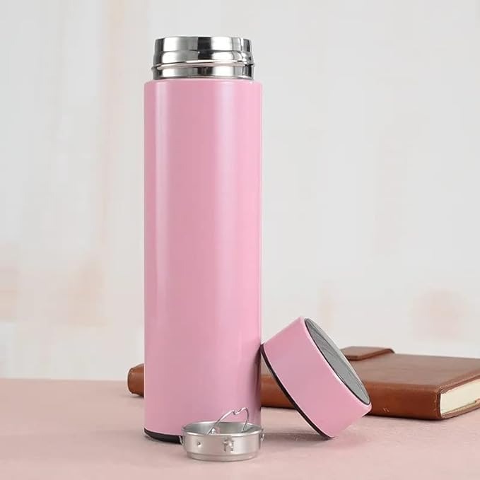 Temperature Water Bottle, LED Temperature Display, Hot Cold Vacuum Flasks, stainless Steel Thermos, LED 500ML Smart Thermos