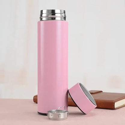 Temperature Water Bottle, LED Temperature Display, Hot Cold Vacuum Flasks, stainless Steel Thermos, LED 500ML Smart Thermos
