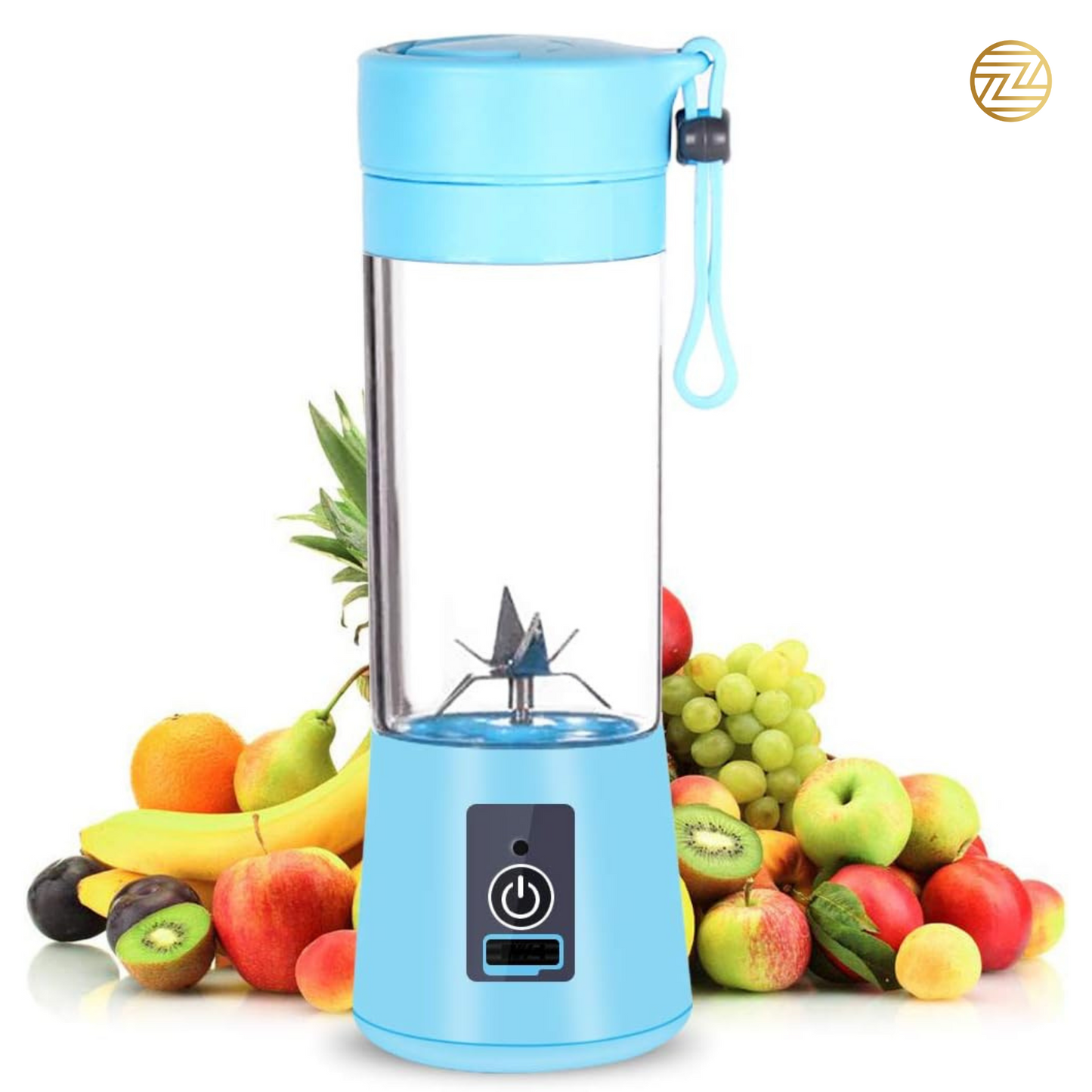 Mini Portable USB Rechargeable Juicer Blender – 380ml 6-Blade Smoothie Maker & Travel Bottle